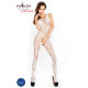 Бодістокінг Passion BS020 white, комбінезон, фантазійний візерунок-1