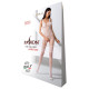 Бодістокінг Passion BS069 white, комбінезон, імітація панчох і боді-4