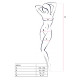 Бодістокінг Passion BS034 white, комбінезон, імітація боді і панчіх-3