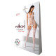 Ажурний бодістокінг з імітацією панчіх Passion BS074 white-3