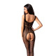 Бодістокінг з доступом до інтимних місць Passion BS078 black-1