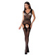 Бодістокінг Passion BS062 black, комбінезон, імітація панчох-2