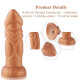 Силіконовий дилдо з вібрацією Hismith Slightly Curved Vibrating Silicone Dildo Monster Series-3