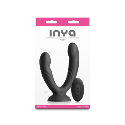Подвійний ділдо з вібрацією NS Novelties INYA - Duet - Black