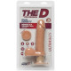 Фалоімітатор Doc Johnson The D - Perfect D - Vibrating 7 Inch With Balls - ULTRASKYN, діаметр 4,5 см-1
