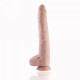 Фалоімітатор 11.8″ з вібрацією для секс-машин Hismith Silicone Dildo with Vibe, KlicLok, пульт ДК-3