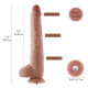 Фалоімітатор 11.8″ з вібрацією для секс-машин Hismith Silicone Dildo with Vibe, KlicLok, пульт ДК-1