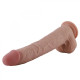 Фалоімітатор 11.8″ з вібрацією для секс-машин Hismith Silicone Dildo with Vibe, KlicLok, пульт ДК-5