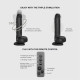 Фалоімітатор з вібрацією і ротацією Strap-On-Me Rotating & Vibrating Realistic Dildo - L - Black-1