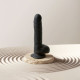 Фалоімітатор з вібрацією і ротацією Strap-On-Me Rotating & Vibrating Realistic Dildo - L - Black-5