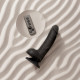 Фалоімітатор з вібрацією і ротацією Strap-On-Me Rotating & Vibrating Realistic Dildo - L - Black-4