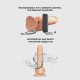Фалоімітатор з вібрацією і ротацією Strap-On-Me Rotating & Vibrating Realistic Dildo - L - Vanilla-2