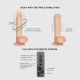 Фалоімітатор з вібрацією і ротацією Strap-On-Me Rotating & Vibrating Realistic Dildo - L - Vanilla-1