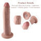Фалоімітатор 10.2″ з вібрацією для секс-машин Hismith Silicone Dildo with Vibe, знімний конектор Kli-2