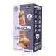 Фалоімітатор з вібрацією SilexD Vetus Vibro Flesh (MODEL 1 size 8in), двошаровий, діаметр 4,2см-1