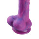 Фалоімітатор 8.2″ з вібрацією для секс-машин Hismith Purple Silicone Dildo with Vibe, знімний конект-4