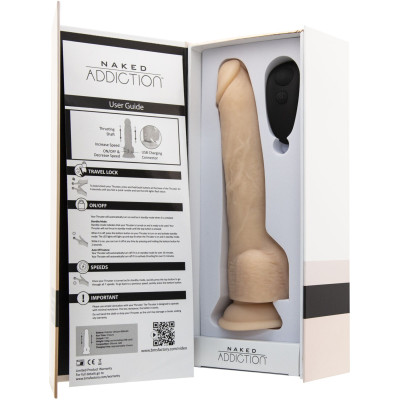 Фалоімітатор з пульсацією Naked ADDICTION Dominic 9″, пульт ДК, діаметр 4,2 см Фалоімітатор з пульсацією Naked ADDICTION Dominic 9″, пульт ДК, діаметр 4,2 см