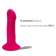 Двошаровий ділдо з вібрацією Adrien Lastic Hitsens 2 Pink, відмінно для страпона, макс діаметр 4 см,-3