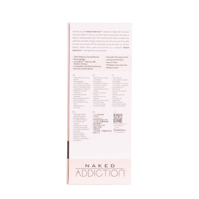 Фалоімітатор із пульсацією Addiction Naked Addiction 8.5” Thruster - Vanilla