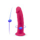 Фалоімітатор з вібрацією SilexD Henry Vibro Pink (MODEL 2 size 7in) + LRS, діаметр 4,4 см-6