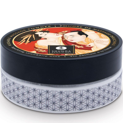 Смачна пудра для оральних пестощів Shunga Body Powder – Sparkling Strawberry Wine (75 гр) Смачна пудра для оральних пестощів Shunga Body Powder – Sparkling Strawberry Wine (75 гр)