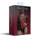 Збруя з ланцюгом та фіксаторами Feral Feelings Harness with Cuffs Red-2