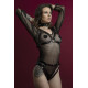 Портупея на груди Feral Feelings - Harness Bra, ліф, натуральна шкіра, колір чорний-2