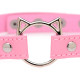 Чокер Master Series Kinky Kitty Ring Slim Choker - Pink-2