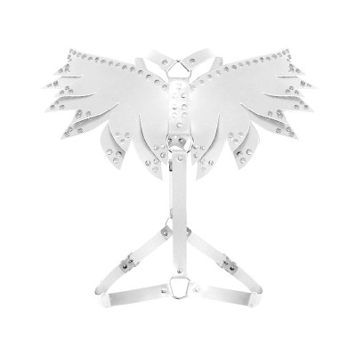 Жіноча портупея Art of Sex - Wings біла XS-M, екошкіра