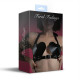 Ліф Серце з натуральної шкіри Feral Feelings - Hearts Bra Black-3