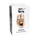 Шкіряний набір з портупеї та гартерів Art of Sex - Venecia, розмір XS-2XL, колір Чорний-4