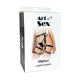 Шкіряні гартери Art of Sex - Melani Leather garters, Чорні XS-M-3