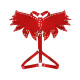 Жіноча портупея Art of Sex - Wings червона L-2XL, екошкіра-3