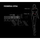 Жіноча портупея з шипами Art of Sex - Milana, екошкіра, розмір XS-2XL, колір червоний-4