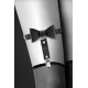 Гартер на ногу Bijoux Pour Toi - WITH BOW Black, сексуальна підв'язка з бантиком, екошкіра-2
