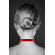 Чокер з замочком-сердечком Bijoux Pour Toi - HEART LOCK Red, екошкіра-1