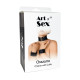 Шкіряний чокер з манжетами Art of Sex - Leather Chezarro-2