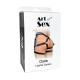 Гартери Art of Sex Claire, натуральна шкіра, розмір XS-М, колір червоний-3