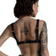 Ліф з натуральної шкіри Feral Feelings - Bikini Top Black-2