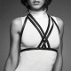 Портупея Bijoux Indiscrets MAZE — Halter Bra Harness Black-2