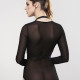 Портупея Bijoux Indiscrets MAZE — Halter Bra Harness Black-7