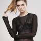 Портупея Bijoux Indiscrets MAZE — Halter Bra Harness Black-6