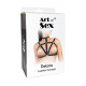 Портупея жіноча Art of Sex - Delaria Leather harness, Чорна XS-M-2