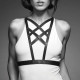 Портупея з екошкіри Bijoux Indiscrets Maze – Cross Cleavage Harness Black-1