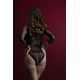 Збруя з ланцюгом та фіксаторами Feral Feelings Harness with Cuffs Black-1