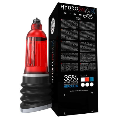 Гідропомпа Bathmate Hydromax 7 WideBoy Red (X30) для члена довжиною від 12,5 до 18 см, діаметр до 5, Гідропомпа Bathmate Hydromax 7 WideBoy Red (X30) для члена довжиною від 12,5 до 18 см, діаметр до 5,