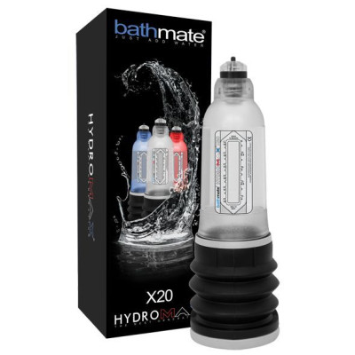 Гідропомпа Bathmate Hydromax 5 Clear (X20), для члена довжиною від 7,5 до 12,5 см, діаметр до 4,5 см Гідропомпа Bathmate Hydromax 5 Clear (X20), для члена довжиною від 7,5 до 12,5 см, діаметр до 4,5 см