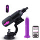 Високомобільна смарт секс-машина Hismith Pro Travel APP з фалоімітатором, дві присоски, пульт ДК-1