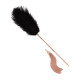 Лоскітка з металевим флогером Rosy Gold - Feather Tickler & Whip-1