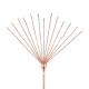 Лоскітка з металевим флогером Rosy Gold - Feather Tickler & Whip-6